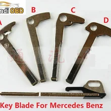Для Mercedes Benz смарт-карты ключ лезвие механический ключ маленький металлический ключ Заготовка ключа замка зажигания автомобиля слесарный инструмент