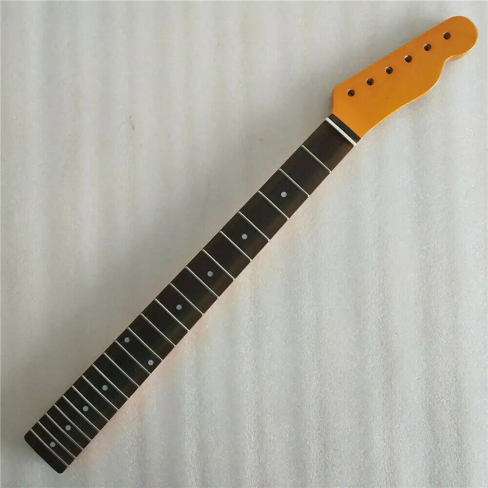 

Maple 21 frets vintage guitar Neck rosewood fingerboard for TELE style Yellow