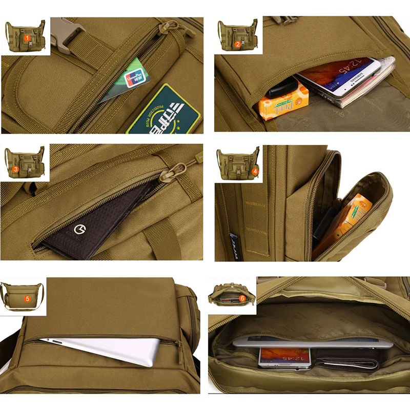 Протектор Плюс 14 дюймов Спорт на открытом воздухе компьютер ноутбук сумки Военная Тактическая водонепроницаемая сумка через плечо рюкзак рюкзаки