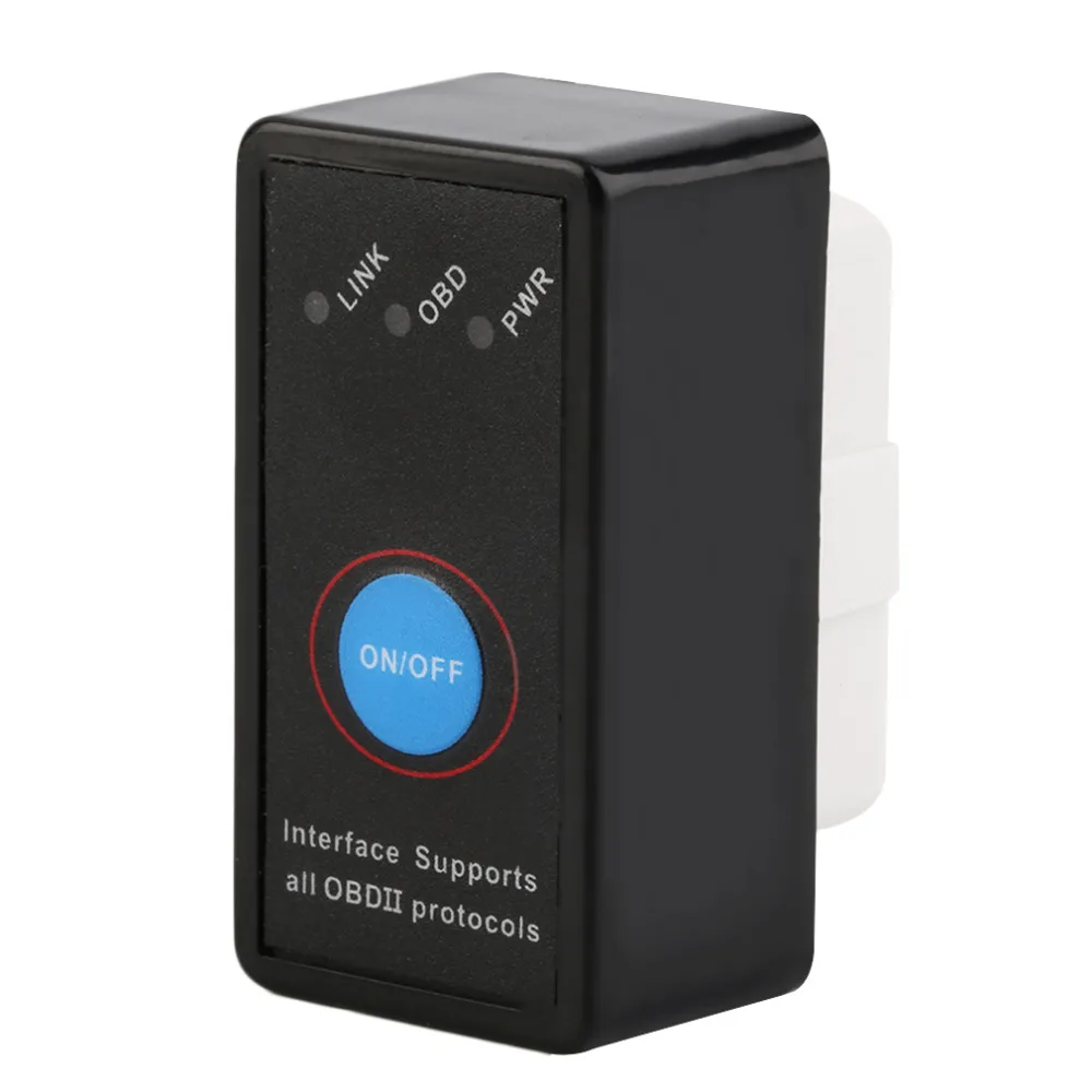 Авто Мини V2.1 ELM327 Bluetooth ELM 327 OBD2 OBD ii CAN-BUS диагностический инструмент автомобильный переключатель сканера работает на Android Symbian Windows