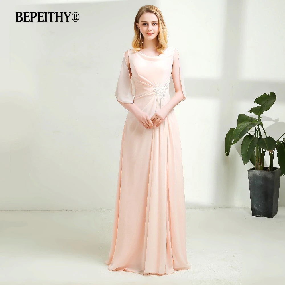 vestido de festa panjang gaun malam dengan selendang 2020 baru lantai panjang vintage tanpa lengan gaun prom hot sale