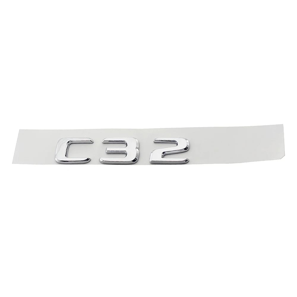 Без Каблука блеск блестящий черный ствол буквенная эмблема значок с эмблемой для Mercedes Benz C43 C63 C63s C300 C350 4matic AMG V8 BITURBO