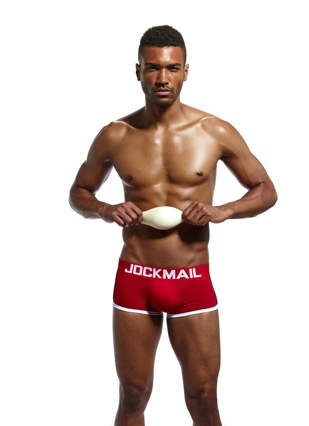 JOCKMAIL, 5 шт./лот усиление выпуклости, мужское нижнее белье, боксеры, шорты, сексуальные, пуш-ап, чашечки, мягкое, Гей Нижнее белье, мужские трусы, трусы