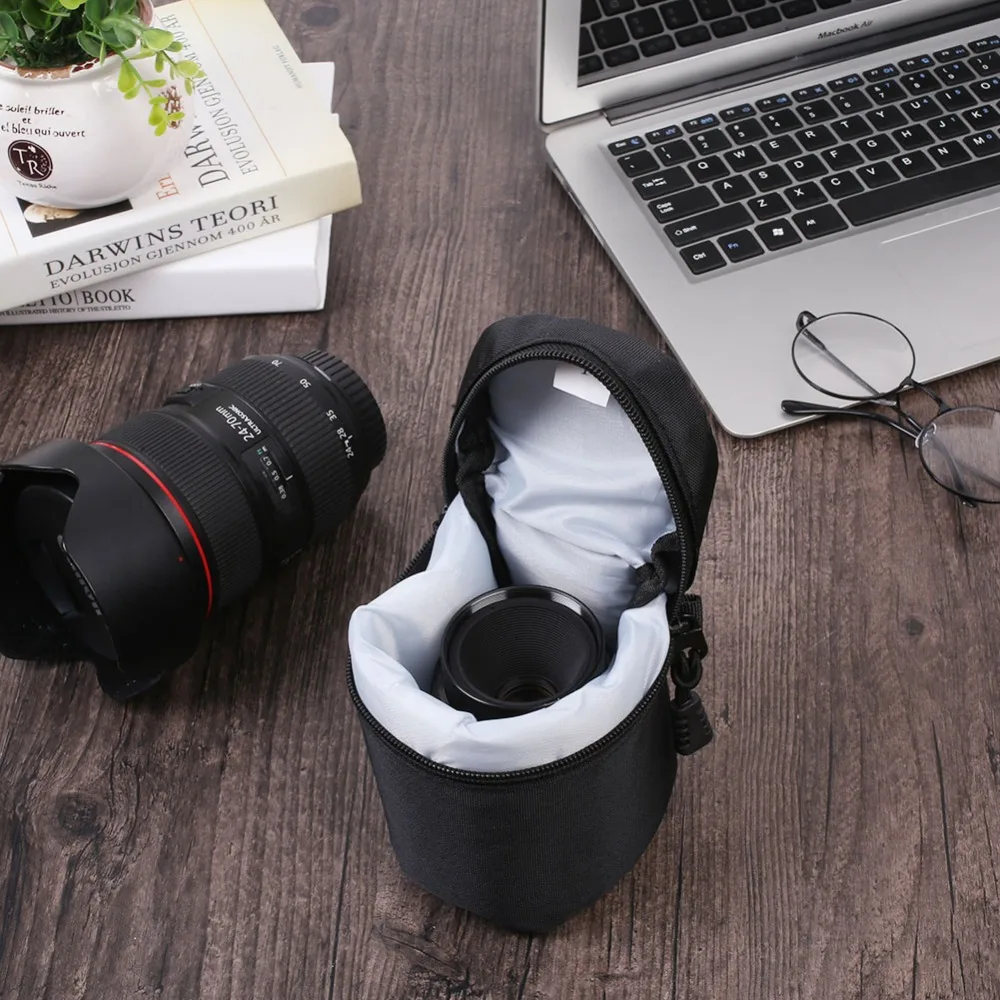 Universal SLR Camera Lens Carrying Bags Protective Case Pouch Hiking