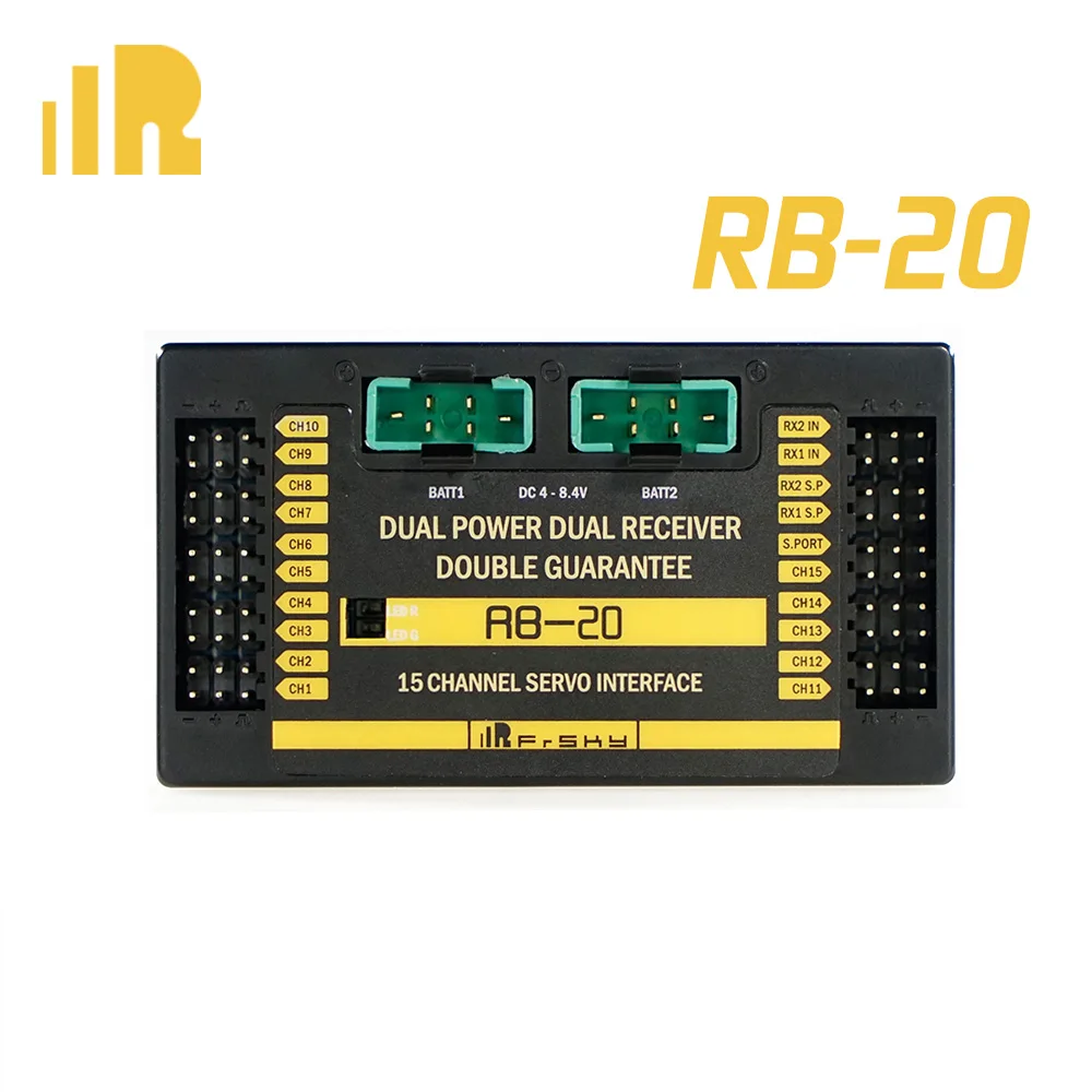 Frsky RB-20 RB10 двойная мощность двойной приемник безопасности резервного копирования Инструмент moudle для модели RC - Цвет: RB20