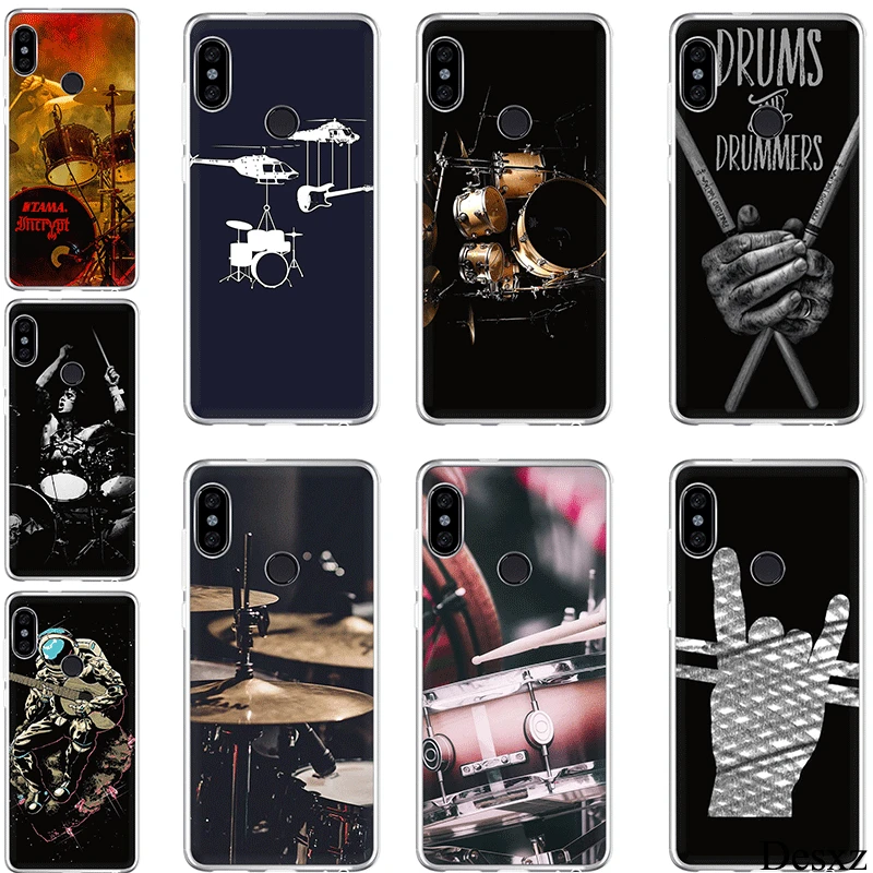 

Soft Tpu Case Musical Instrument Drum For Xiaomi Redmi 4A 4X 5 5A Plus 6 6A Pro S2 Shell