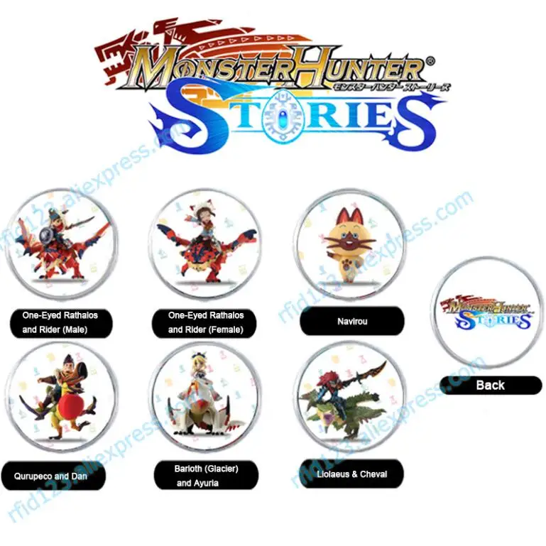 

6PCS NFC Amiibo Coin Tag for Monster Hunter Stories