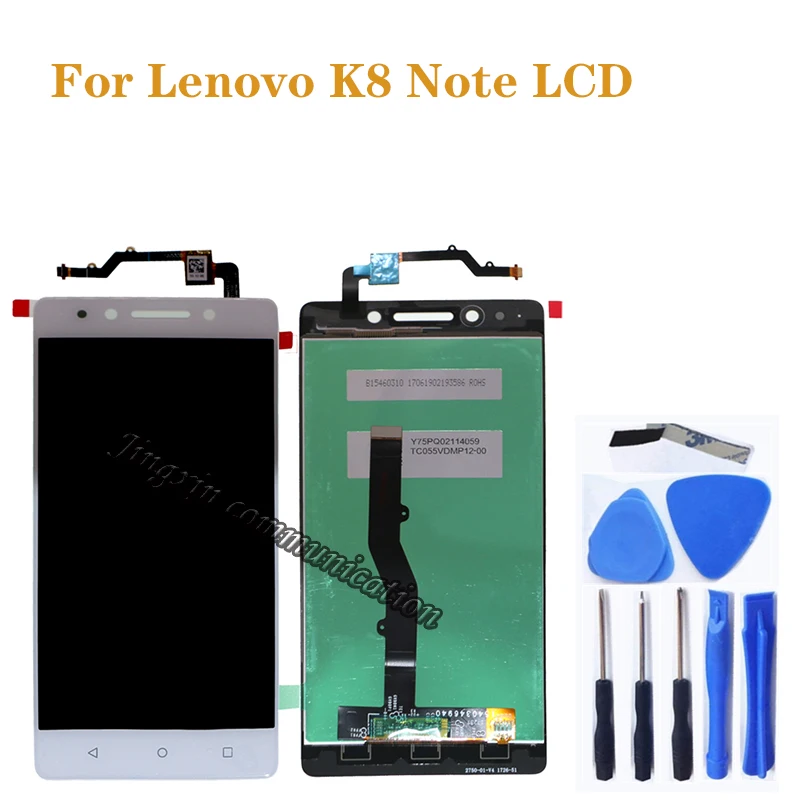 

5.5" for Lenovo k8 Note LCD + touch screen digital converter components for Lenovo K8 Note display monitor screen repair parts