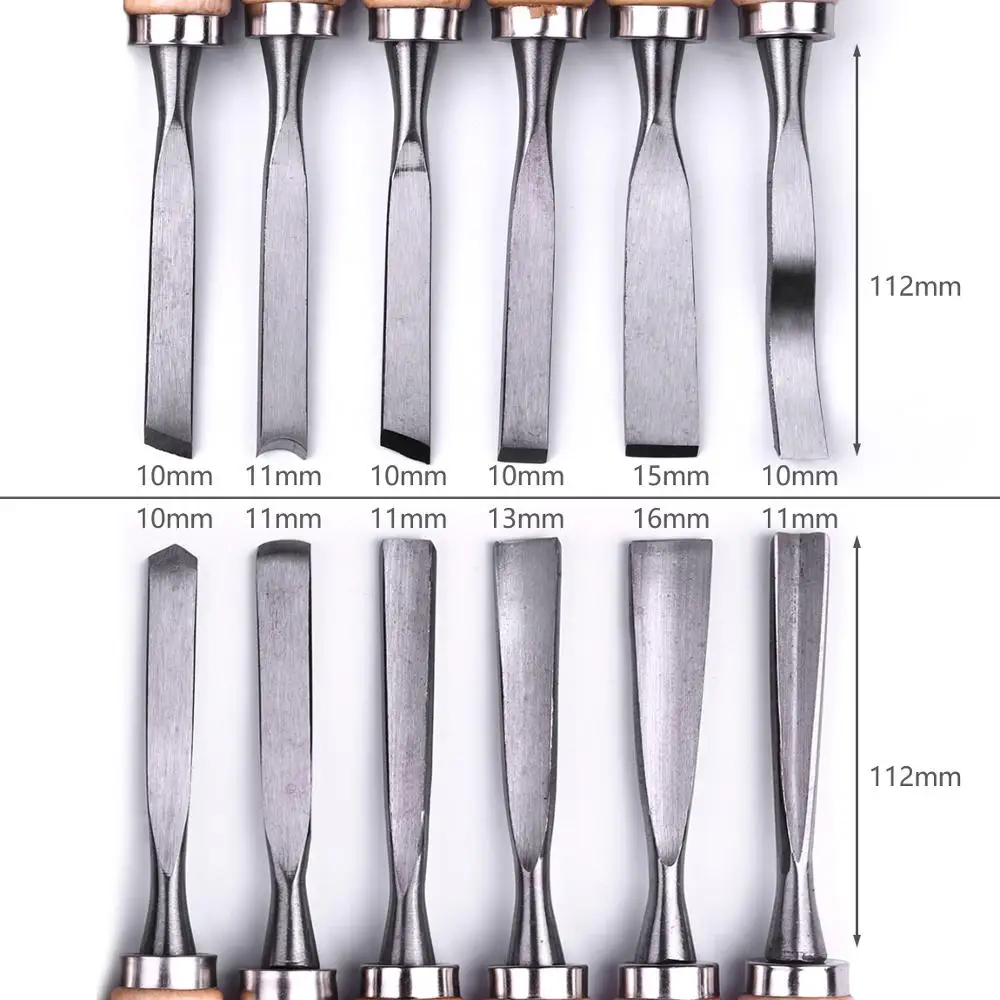 Atoplee профессиональный набор из 12 предметов, инструмент для резьбы по дереву, долото, ручные гужи, плотник, нож для гравировки, для полировки, резьбы, долота, инструменты