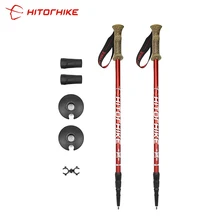 300 г/шт. палки для ходьбы в скандинавском стиле телескопические альпенштоки 6061 алюминиевый сплав палка для стрельбы костыль для походов
