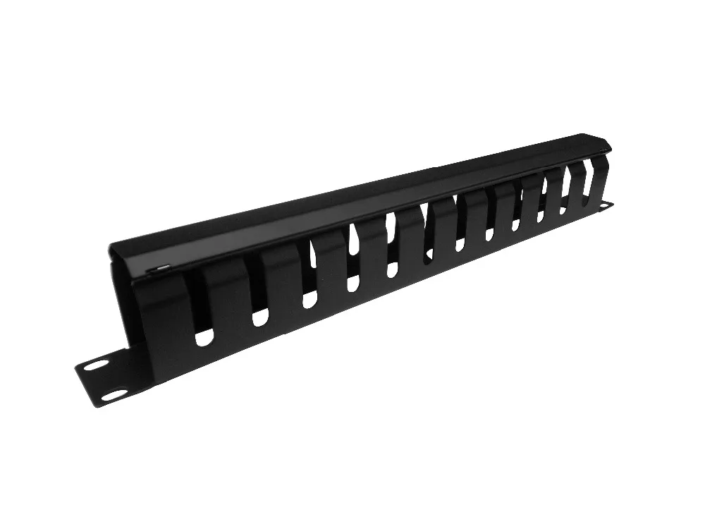 

1U Network Cable Management 19 inch Rack Mounted Metal Steel for network cables,Keystone Jack,RJ 45 Plug