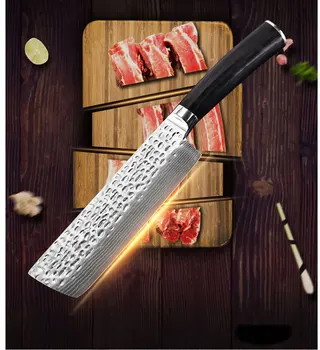 

NEW 7 Inch Nakiri Knife Damascus Japanese Stainless Steel Cooking Tools Damascus Chef Knife Sharp Cleaver Vegetables Meat