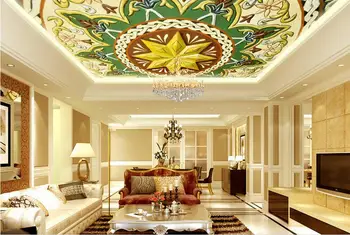

custom 3D ceiling murals photo wallpaper Relief Continental wallpaper on the ceiling wallpaper 3d modern European style