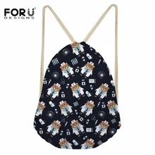 FORUDESIGNS/милый дизайн медсестры медведь повседневные сумки на шнурке для девочек ежедневное использование рюкзак на веревках для девушек студентов Cinch Мешок Для Хранения