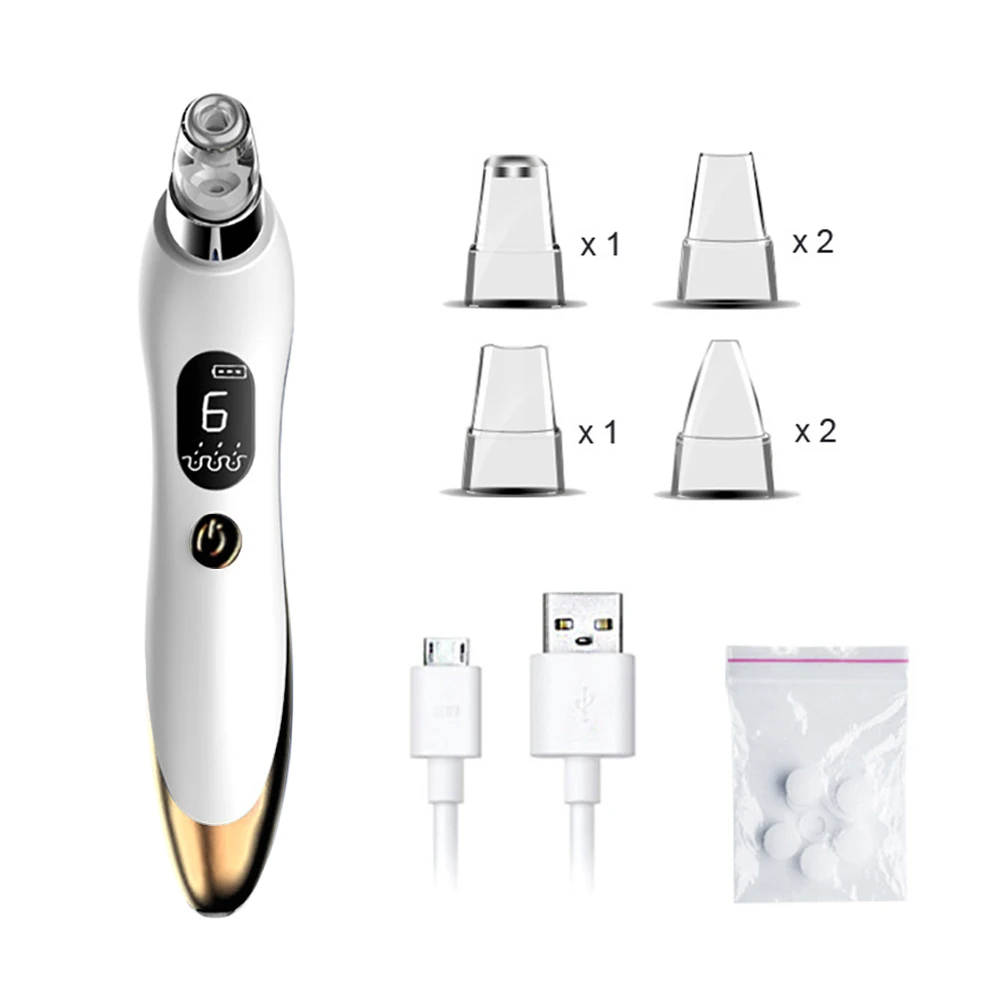 Removedor de Cravo Sucção a Vácuo Cuidados com a Pele Rosto Nariz Elétrico Facial Instrumento Limpeza Poros Mais Limpo Acne Beleza Ferramentas Máquina 20 Cheap Utensílios de cuidado facial