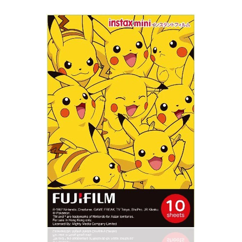 

Fujifilm Instax Mini Pokemon Instant 10 Film for Fuji 7s 8 25 50s 70 90 & SP-1 Printer
