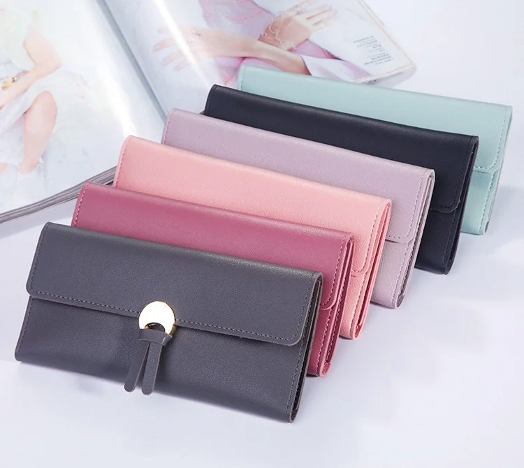 MJ Women’s Wallets Women Fashion Leather Wallet Leisure Clutch Ladies Bag Long Purses Card Holder Wallet Money Bag (21)