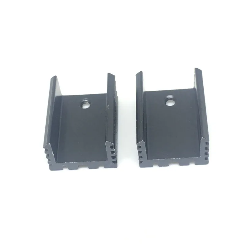 10pcs Free Shipping Aluminium TO-220 Heatsink TO 220 Heat Sink Transistor Radiator TO220 Cooler Cooling black 20X15X10MM 2