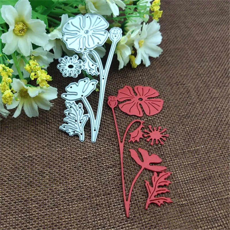 

Flower Plant Border Metal Cutting Dies Stencil for DIY Scrapbooking Photo Album Embossing Paper Cards Crafts Die cuts