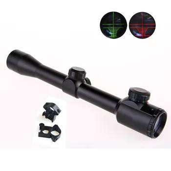 

Tactical Airsoft 4x32E Riflescope Red&Green Illuminated Rangefinder Reticle Shotgun Air Hunting Rifle Scope With Lens Cover