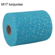 6 дюймов 100 ярдов блестящая юбка-пачка из тюля с сердечками и блестками