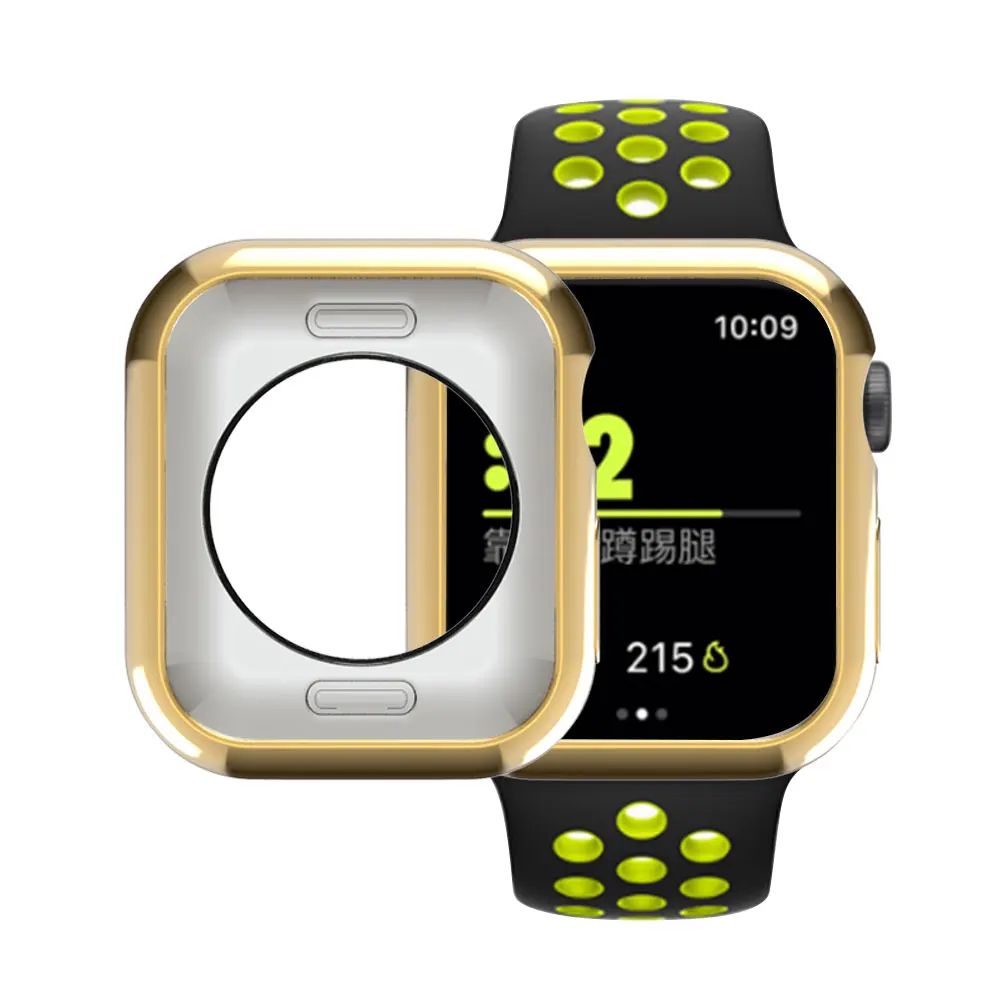 Besegad противоударный мягкий защитный чехол из ТПУ с покрытием для Apple Watch iWatch 4 40 мм