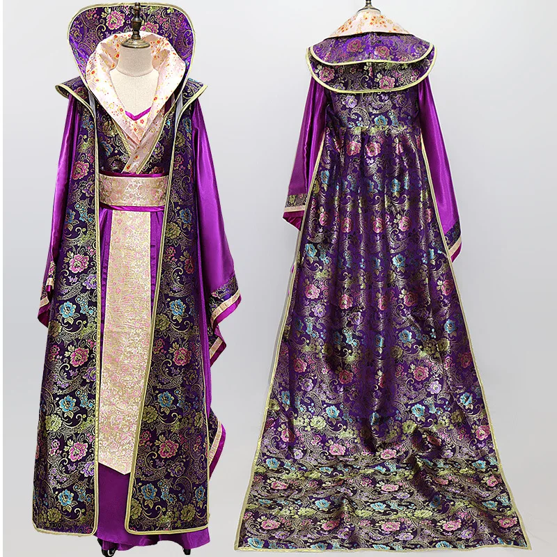 

Ancient Empress Dowager Lady Robe Tang Dynasty Noble Women Costume Floral Flim Television Performance Clothing Cosplay Clothes