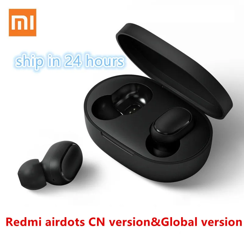 

100% original Xiaomi Redmi Airdots TWS stereo Bluetooth 5.0 In-Ear headset Mic hands-free earphones AI voice control