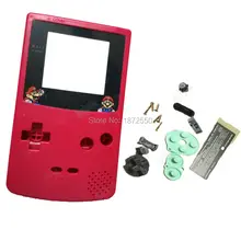 Горячая Распродажа розово-красный цвет ограниченная линза экрана с кнопками для Gameboy цвет консоли Крышка корпуса подарок для мальчика девочки X/Y отвертки