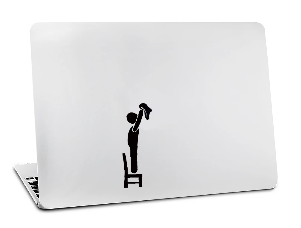 Змея выползает из логотипа черный Креативный дизайн наклейка для apple Mac Air 11 12 13 для Mac Pro 13 15 17 retina виниловая наклейка на стену