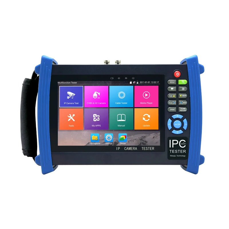 

New 7 inch Retina Screen 4K H.265 IP Camera Tester Analog CCTV tester monitor with Cable tracer HDMI input wifi POE