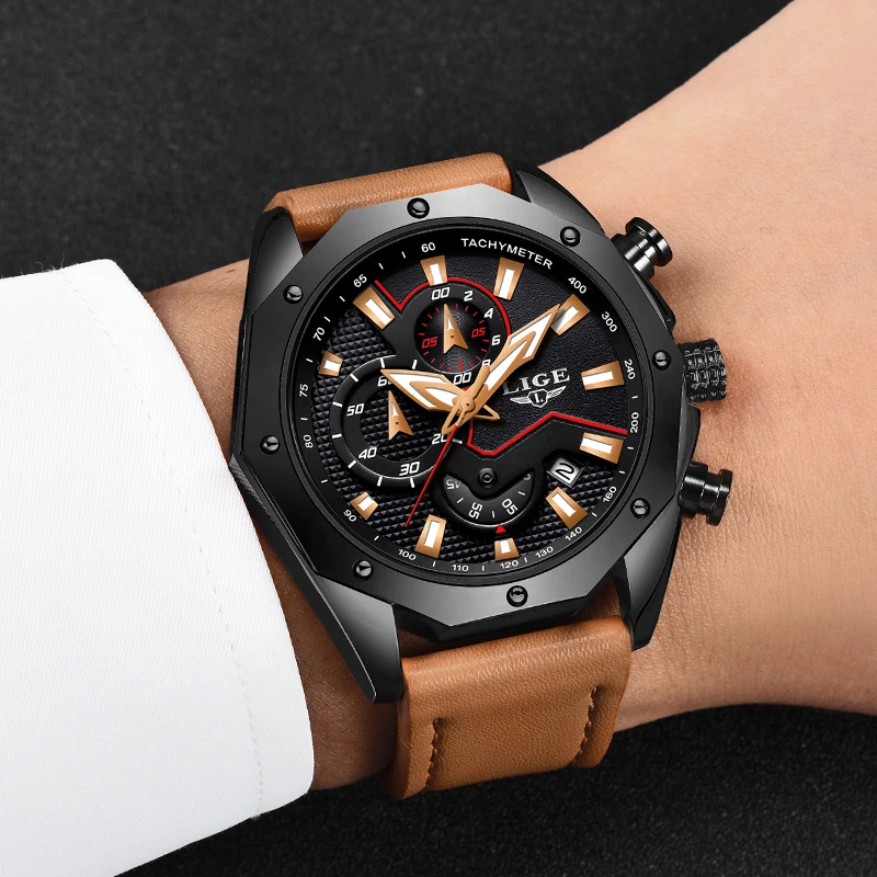 

Relogio Masculino 2018 LIGE Mens Watches Top Brand Luxury Military Sport Quartz Watch Men Casual Waterproof Chronograph Relogio
