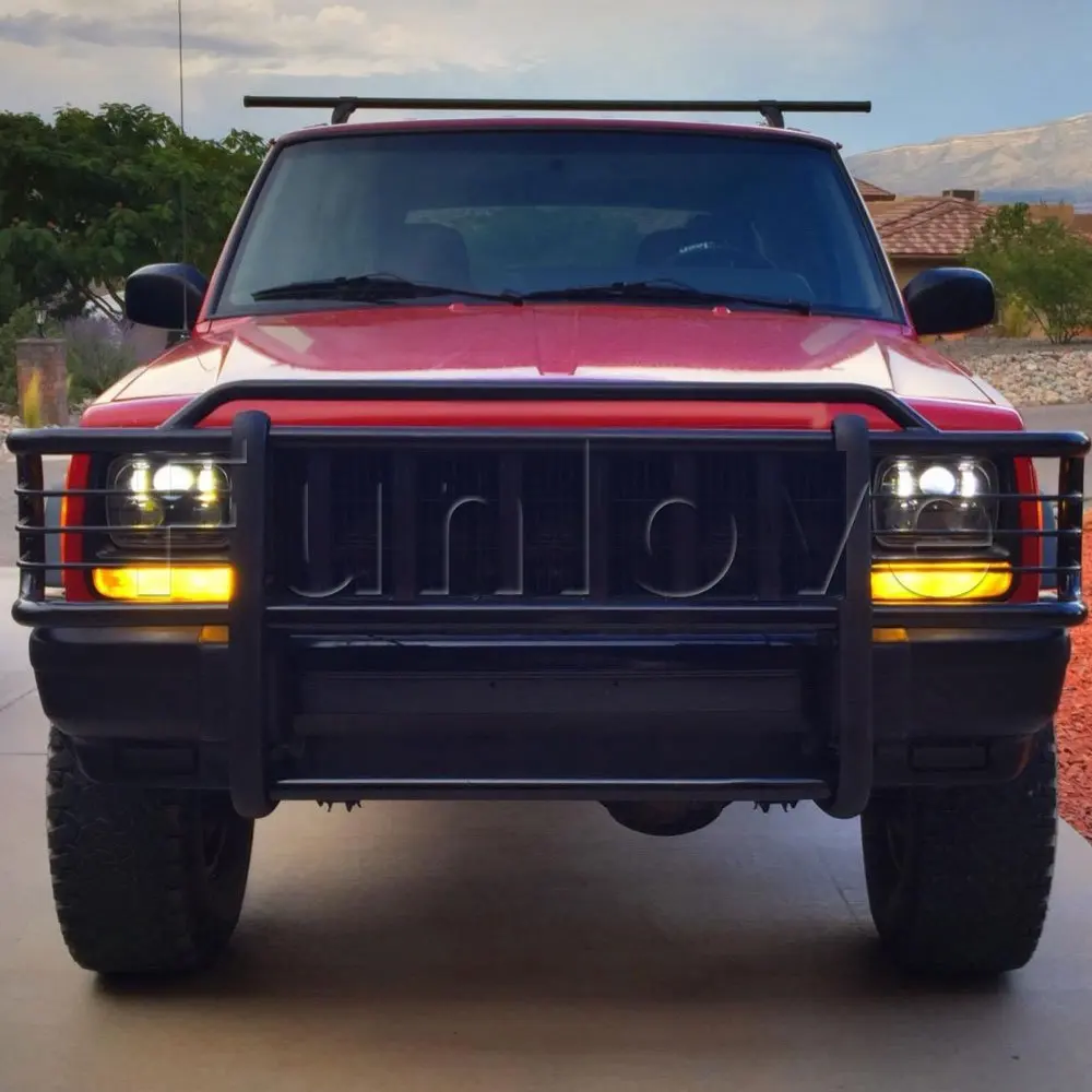 5 "X 7" прямоугольный светодиодный фар для 84 01 Jeep Cherokee XJ грузовиков налобный