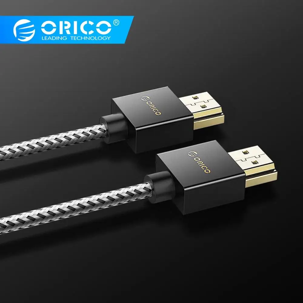 ORICO HDMI видео кабели Позолоченные 2 0 4K 1080P 3D кабель для HD tv lcd ноутбука PS3 проектор