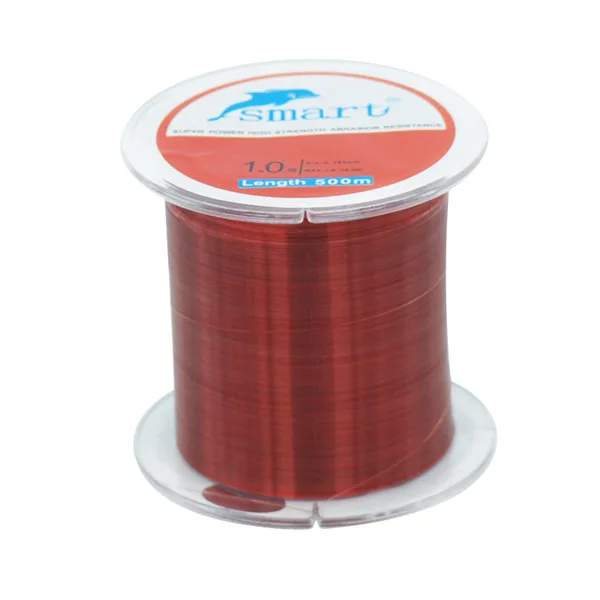 SMART 500m 0,6 LB- lb/-8# нейлоновая рыболовная леска Pescaria Linha Monofilament японская рыболовная леска для карпа Linha De Pesca - Цвет: Красный