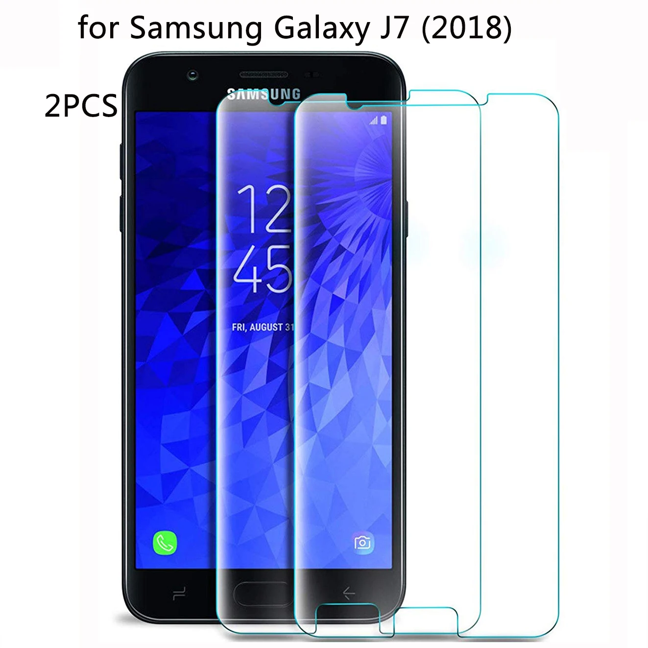 2PCS HD Screen Protector for Samsung Galaxy J7 2018 High Sensitivity Explosion-proof Ultra-thin Film Tempered Glass | Мобильные