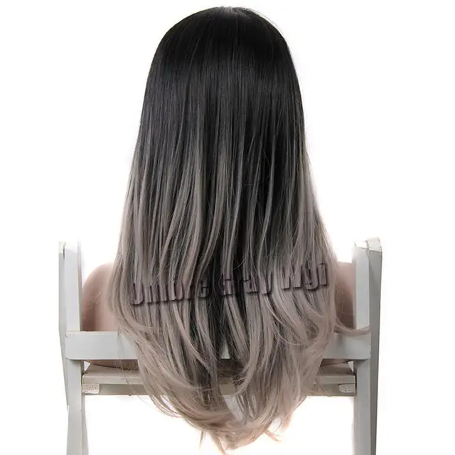 Internet Magazin Sinteticheskie Seryj Parik Nicki Minaj Dlinnye Pryamye Temno Korichnevym I Seryj Lomber Parik Srednyaya Chast Sinteticheskij Volos Pariki Dlya Moda Chernokozhih Zhenshin Aliexpress Dlya Mobilnyh