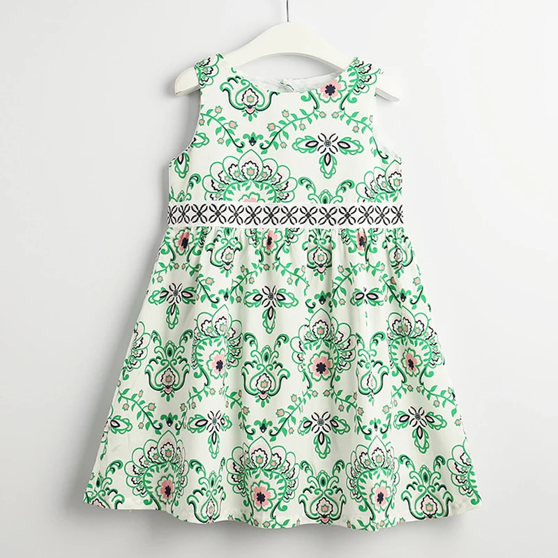 Girls Dresses 2019 Summer New Children's Wear Fashion Flower Halter Comfortable Sleeveless Vest Dress | Детская одежда и обувь