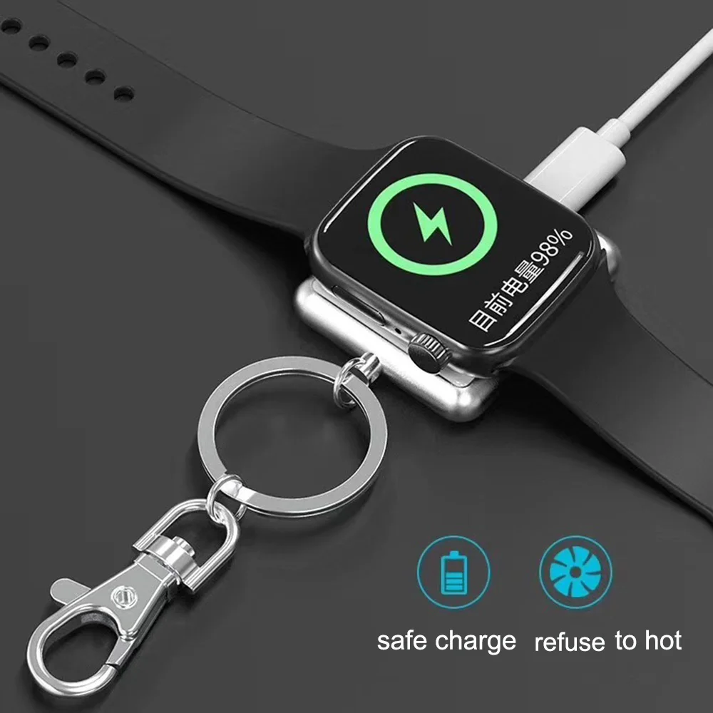 Беспроводное зарядное устройство для IWatch серии 4 3 2 1 Металл + закаленное стекло