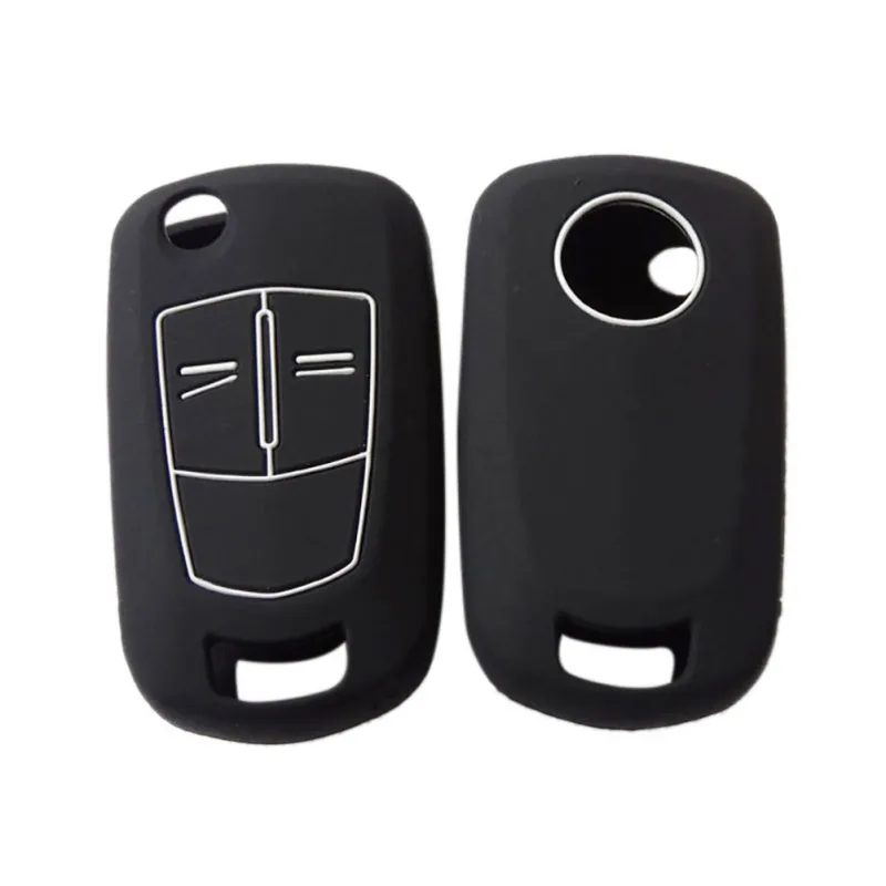 

Remote 2/3 Buttons Silicone Flip Folding Car Key Shell Key Cover Case Case For Vauxhall Opel Corsa Astra Vectra Signum