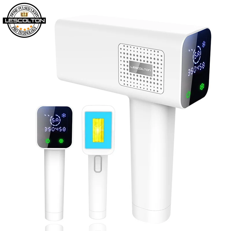 Billig 2019 neue Lescolton 4in1 IPL Laser Haar Entfernung Maschine Laser Epilierer Haar Entfernung Permanent Bikini Elektrische depilador eine laser