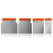 4 шт., Ремонтный лист, распылитель краски, аппликатор, портативные прочные инструменты, очистка из углеродистой стали, скребок для шпаклевки, набор наполнителя