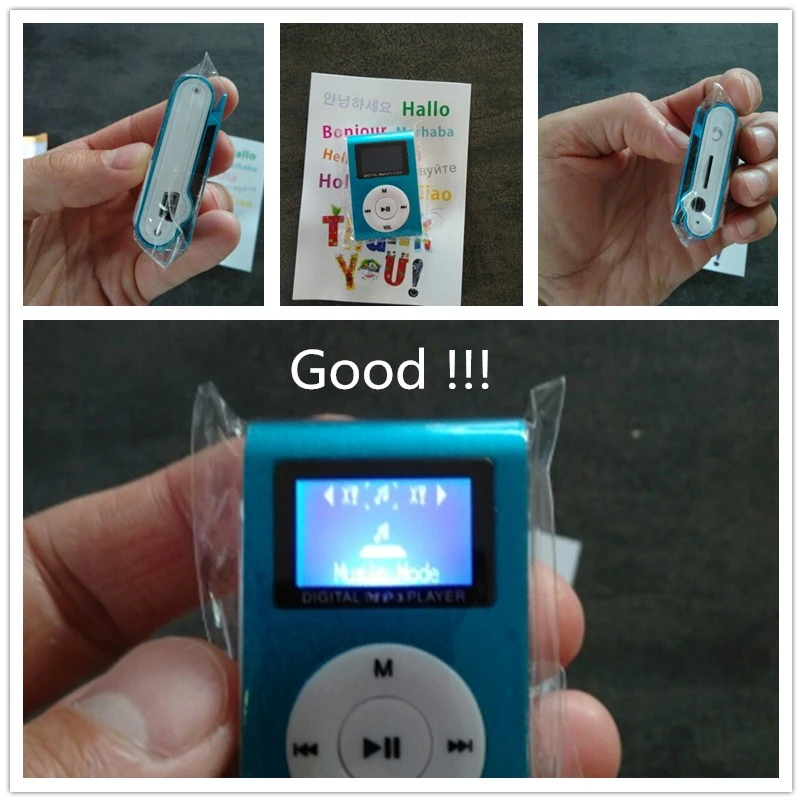Mp3 плеер мини Lettore ЖК экран mp 3 музыка musica клип воспроизводитель дети speler aux usb
