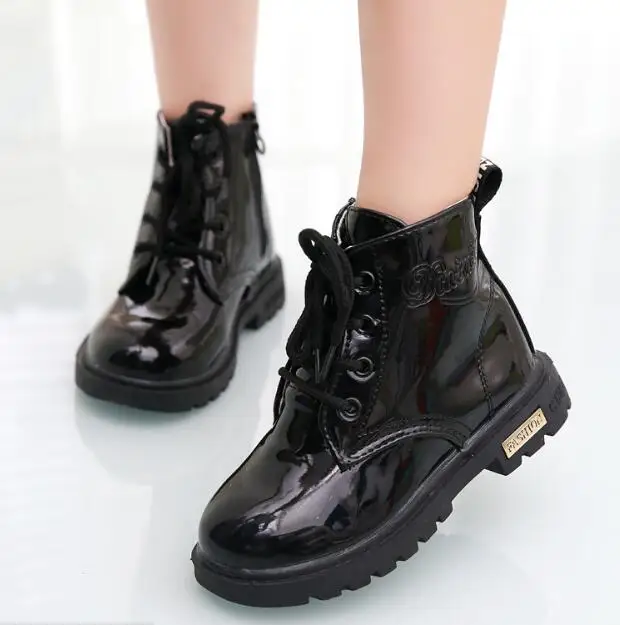 

New fashion Chaussure Enfant children boots girls boys winter shoes kids rain shoes Leather Kids Sneakers