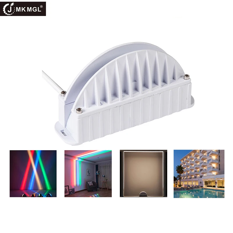 

JMKMGL LED Wall Lamp Aisle Corridor Doors Windows Lighting Lines Light Frame Lights, 180 Degree 10W LED Windowsill Outline Light