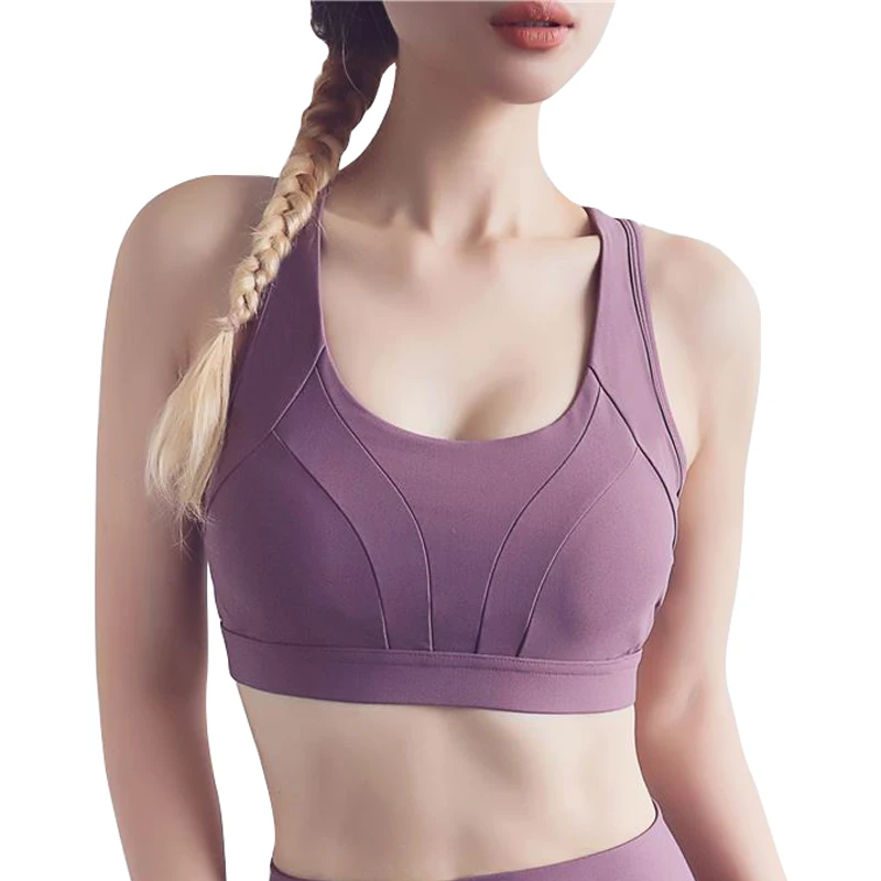

Women's High Impact Soft Padded Wirefree Maximum Control Breast Lifting Shaping Moving Sports Bra