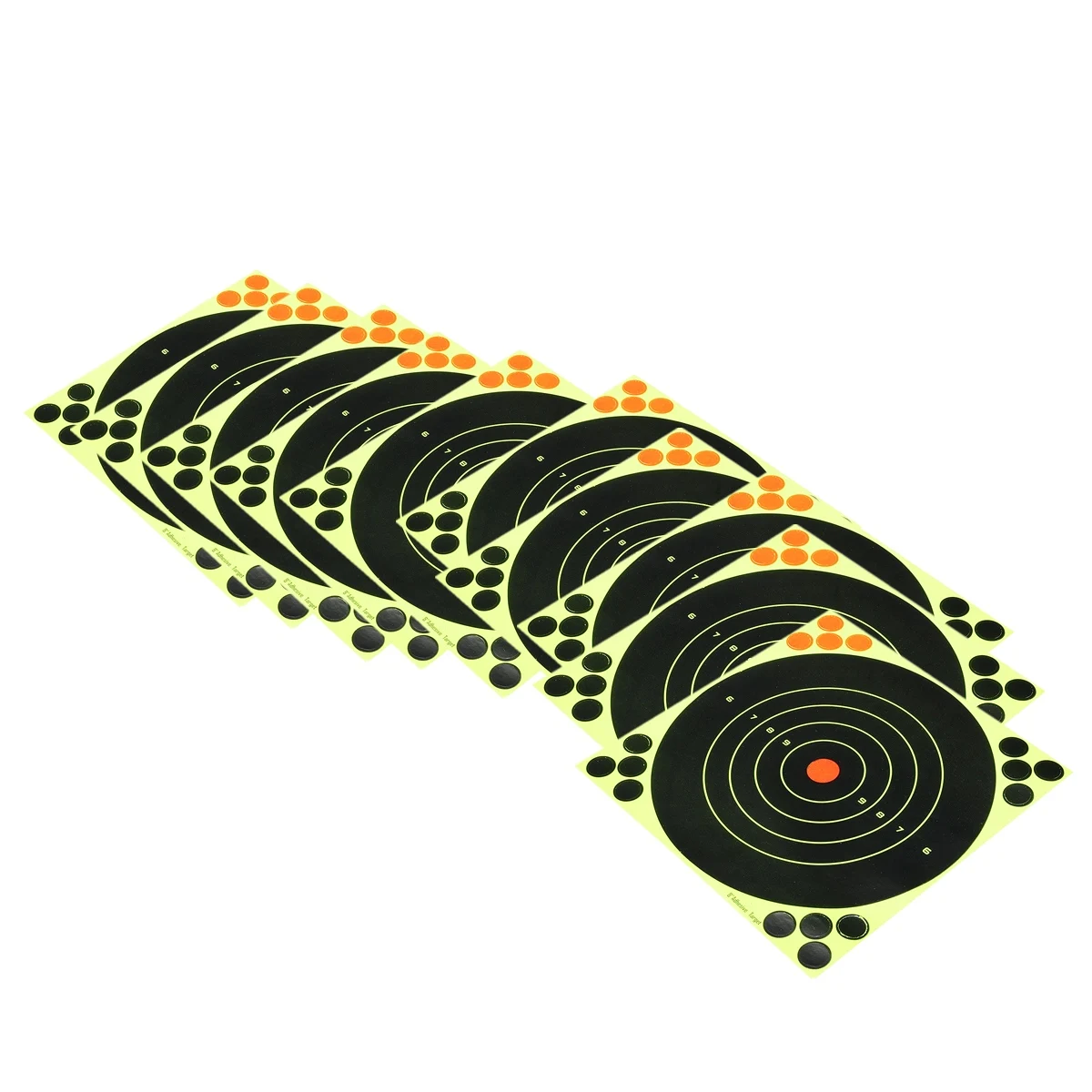 Shooting Air Rifle Target 10PCS 8Inch Splatter Blossom Adhesive Reaction Shooting Target for Guns, AirSoft BB Guns Paintball