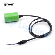 Дизайн зеленый E27 Edison ретро Красочный держатель лампы с кабелем провода и сцепление на потолке для Люстра аксессуары к осветительным приборам