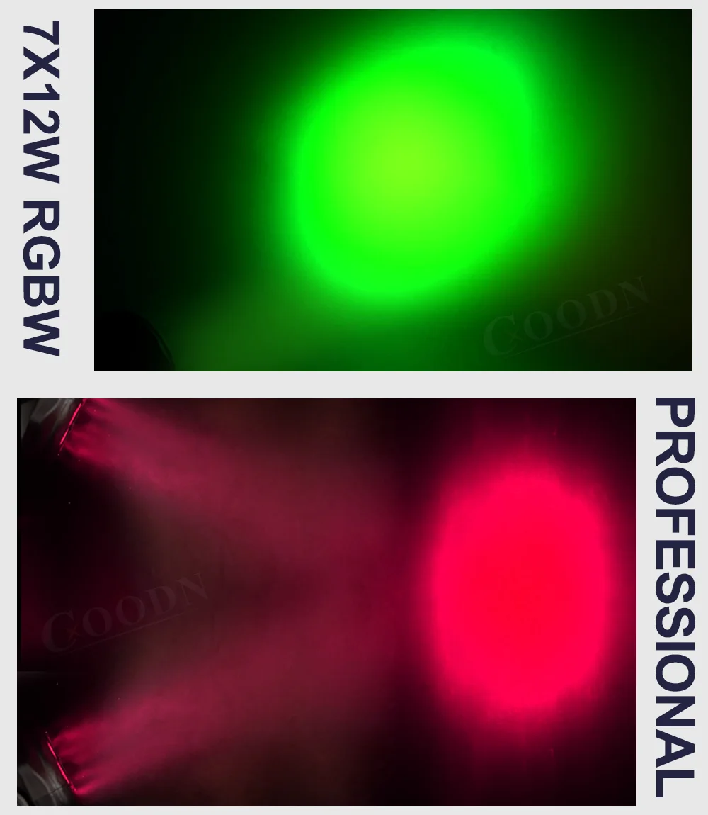 Светодиодный светильник с подвижной головкой 7X12 Вт RGBW 4в1 светодиодный DMX сценическое освещение для свадебная машина