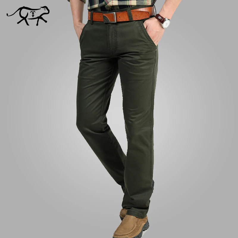 Pantalones militares clásicos informales para hombre, Cargo color caqui, verde militar, largos, talla grande, 2018 _ - AliExpress Mobile